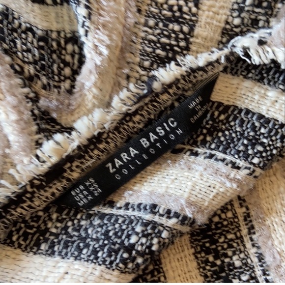 Zara Tweed Fringe Shift Dress. - Picture 7 of 9